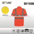 2015 la última camisa de la camisa de la seguridad del diseño con la cinta reflectante de la alta visibilidad se ajustan al certificado EN ISO 20471